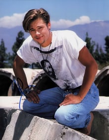 Brad Pitt signed photograph
