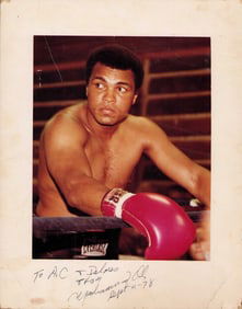 Muhammad Ali rare signed vintage photograph