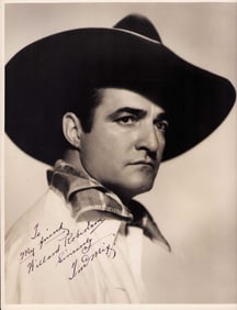 Tom Mix rare signed 11x14 photograph