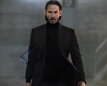 Keanu Reeves signed photograph