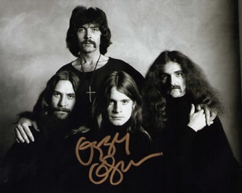Ozzy Osbourne signed photograph