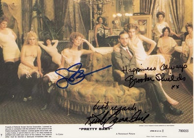 Pretty Baby original theater still cast signed