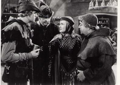 Olivia DeHavilland signed Robn Hood photograph
