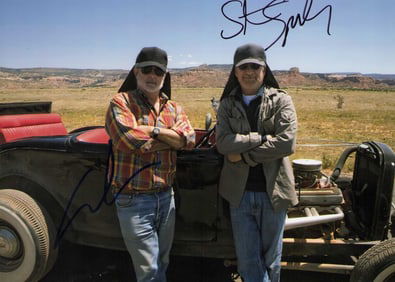 Steven Spielberg and George Lucas signed photograph
