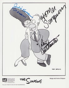 Simpsons cast signed photograph