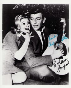 Sua Ann Langdon and Andy Griffith signed photograph