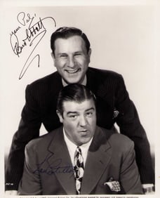 Abbott and Costello signed photograph