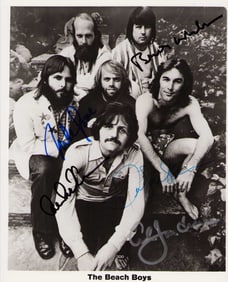 Beach Boys band signed vintage photograph