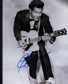 Chuck Berry signed photograph