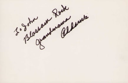Blossom Rock Grandma Addams rare signed card