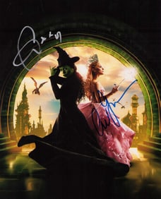 Wicked cast signed photograph