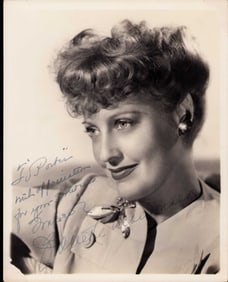 Jeanette McDonald signed photograph
