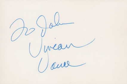 Vivian Vance signed card I Love Lucy