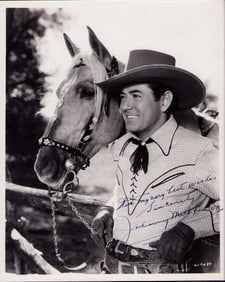 Johnny Mack Brown signed photograph