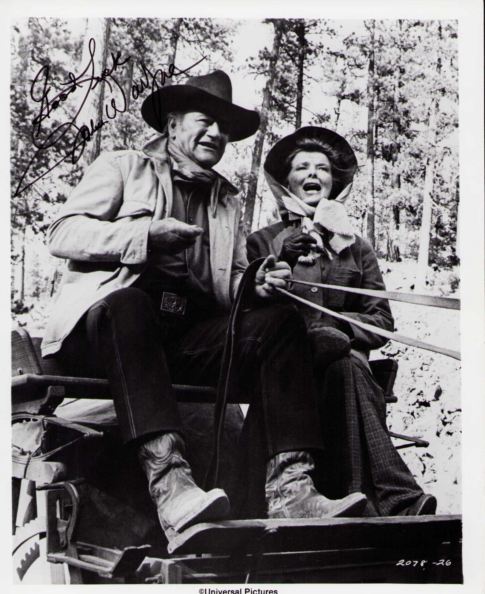 John Wayne signed photograph B (1 of 1)