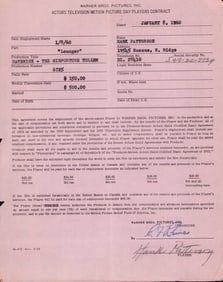 Hank Patterson contract signed