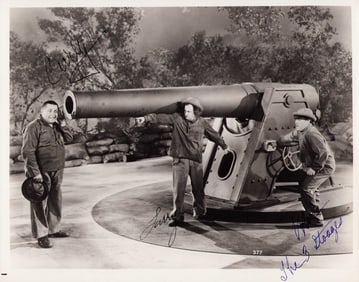 3 Stooges rare signed photograph