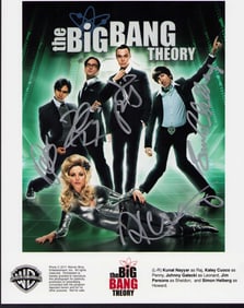 Big Bang Theory cast signed photograph