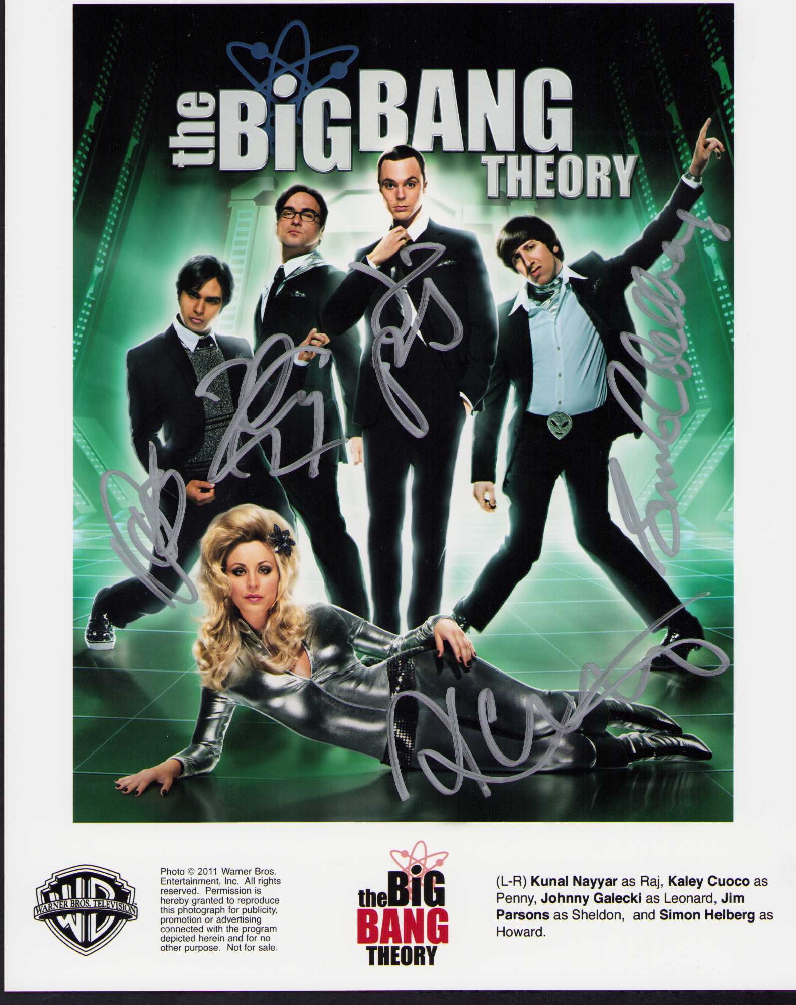 Big Bang Theory cast signed photograph (1 of 1)