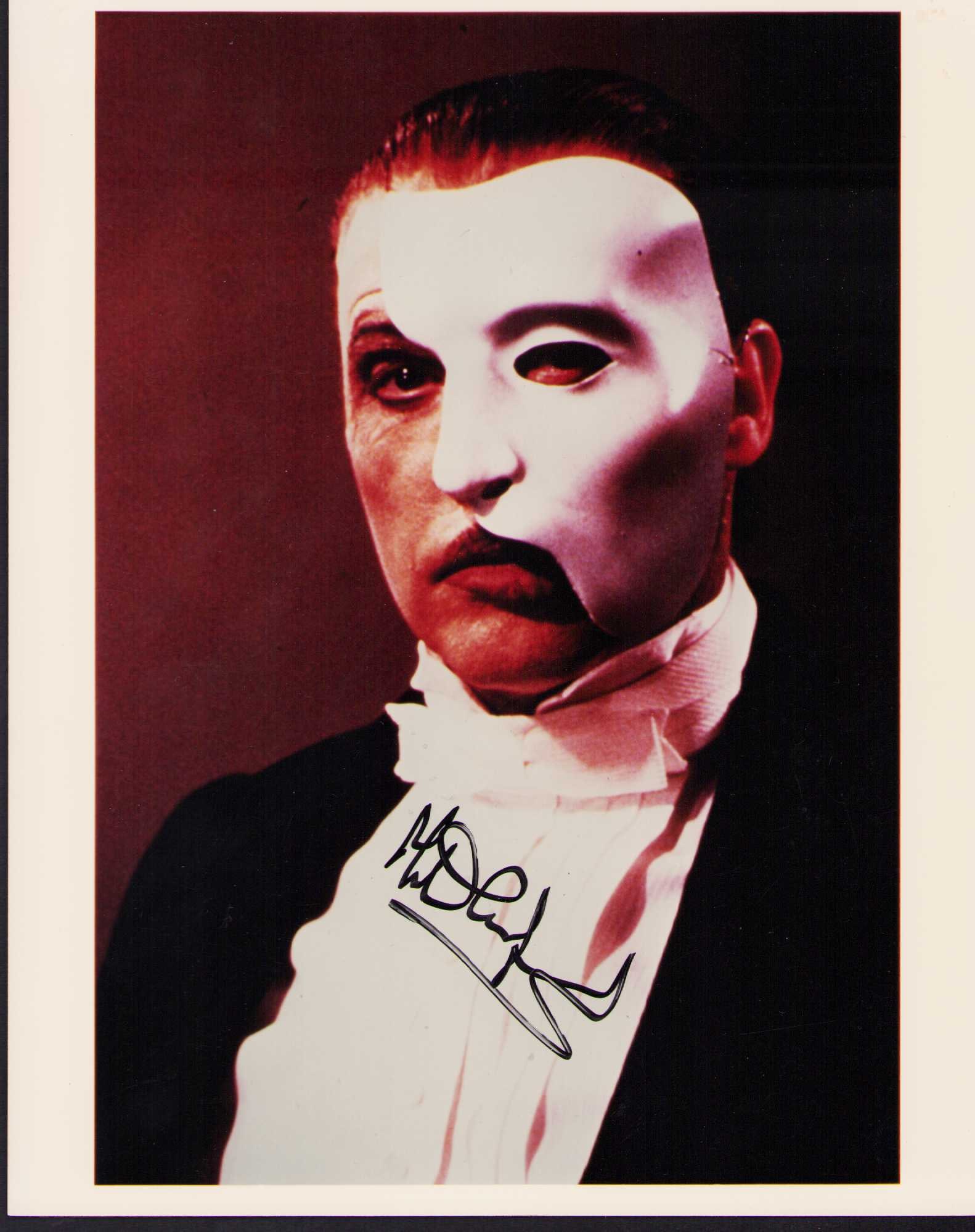Michael Crawford signed Phantom of the Opera photograph (1 of 1)