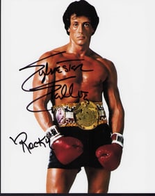 Sylvester Stallone Rocky signed photograph