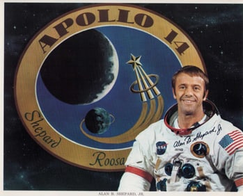Alan Shepard signed photograph
