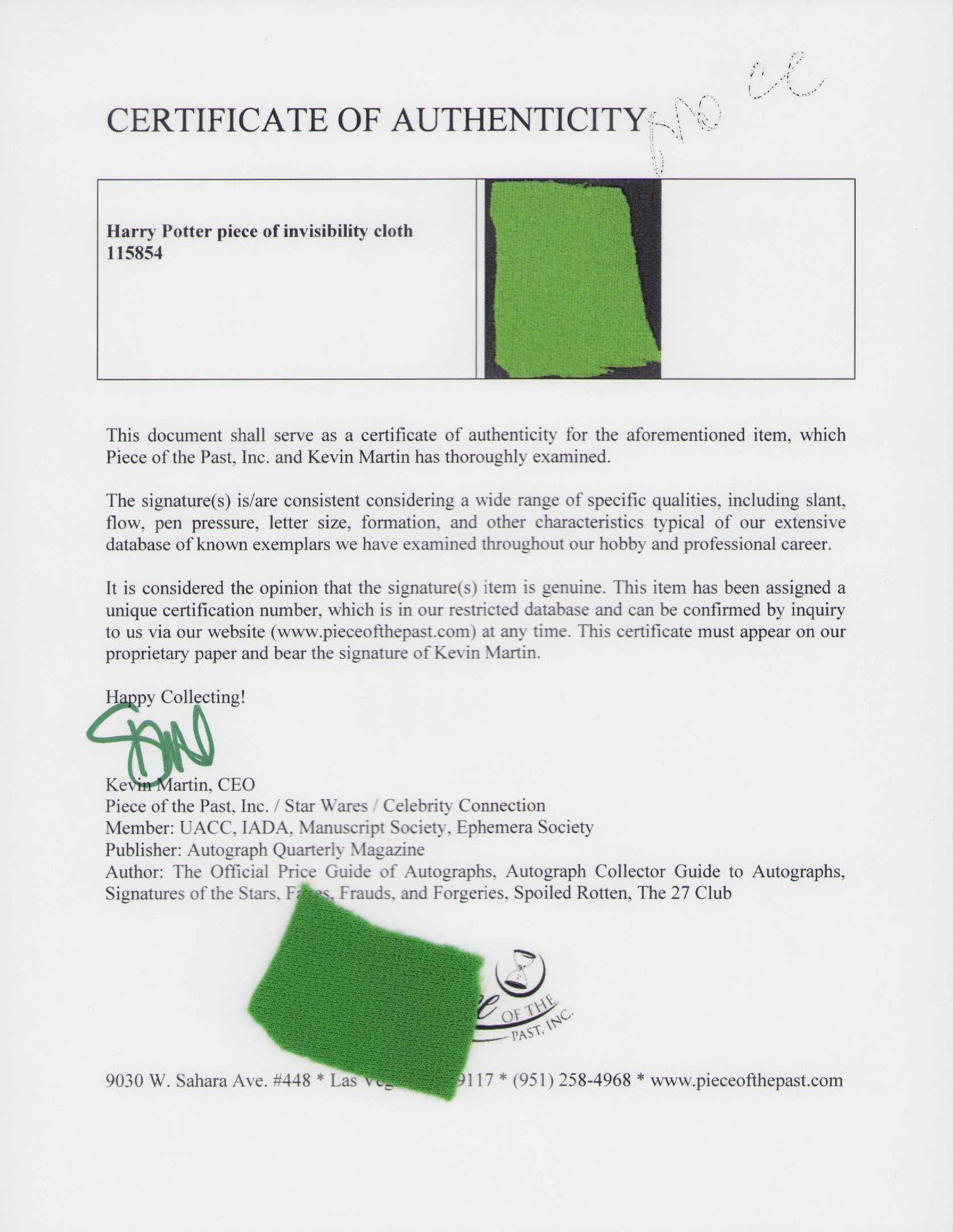 Harry Potter Piece of cloak of invisibility (1 of 1)