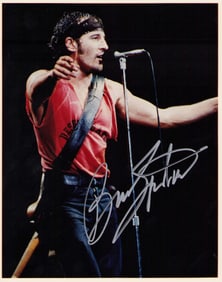 Bruce Springsteen signed photograph
