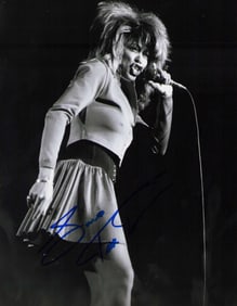 Tina Turner signed photograph