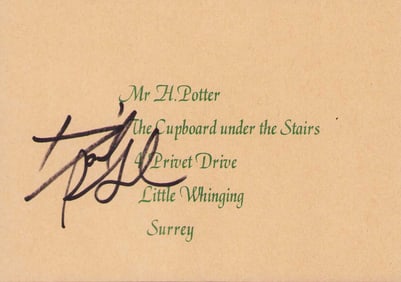 Harry Potter replica prop signed by Daniel Radcliffe