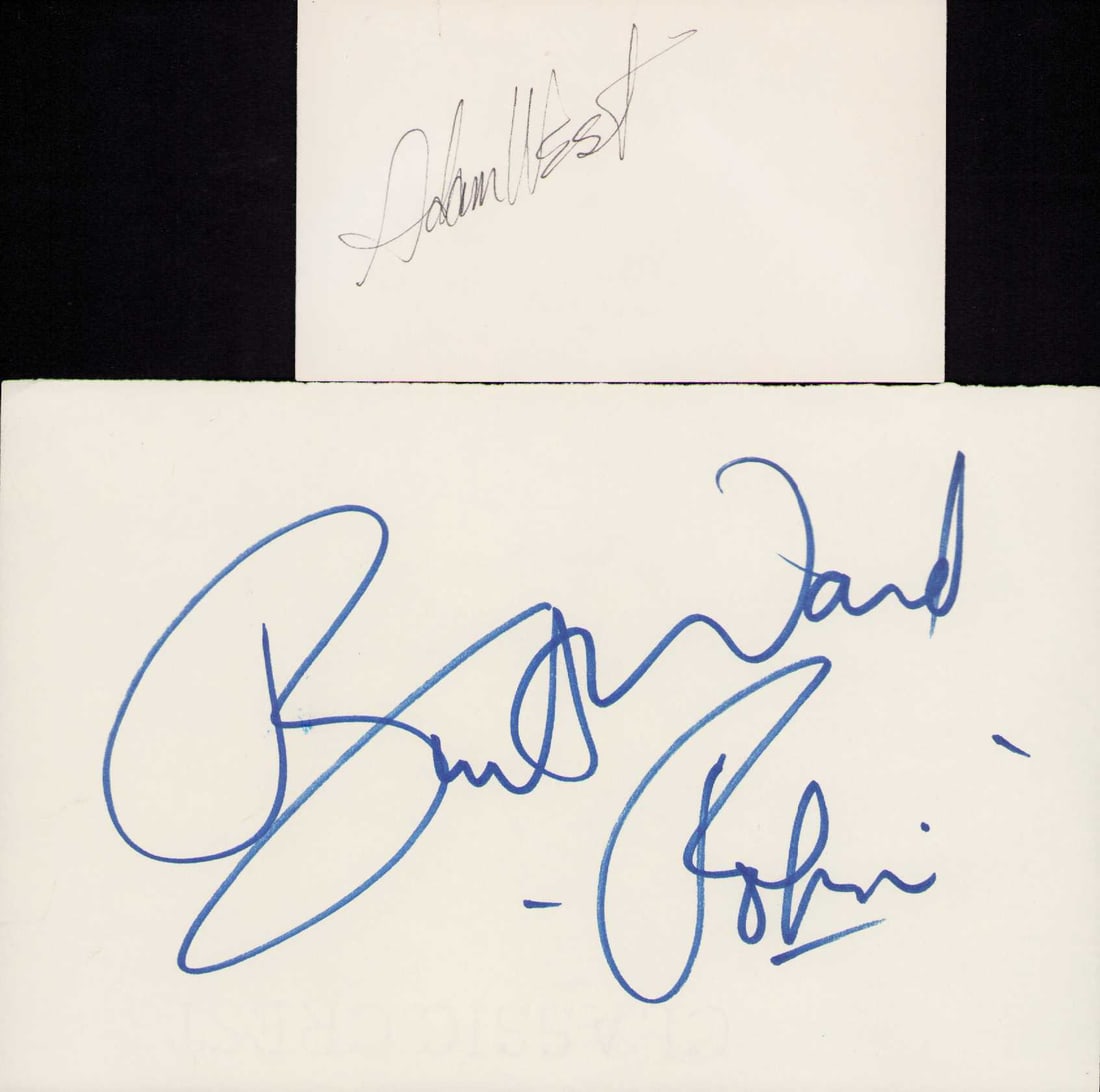 Batman and Robin TV signatures (1 of 1)