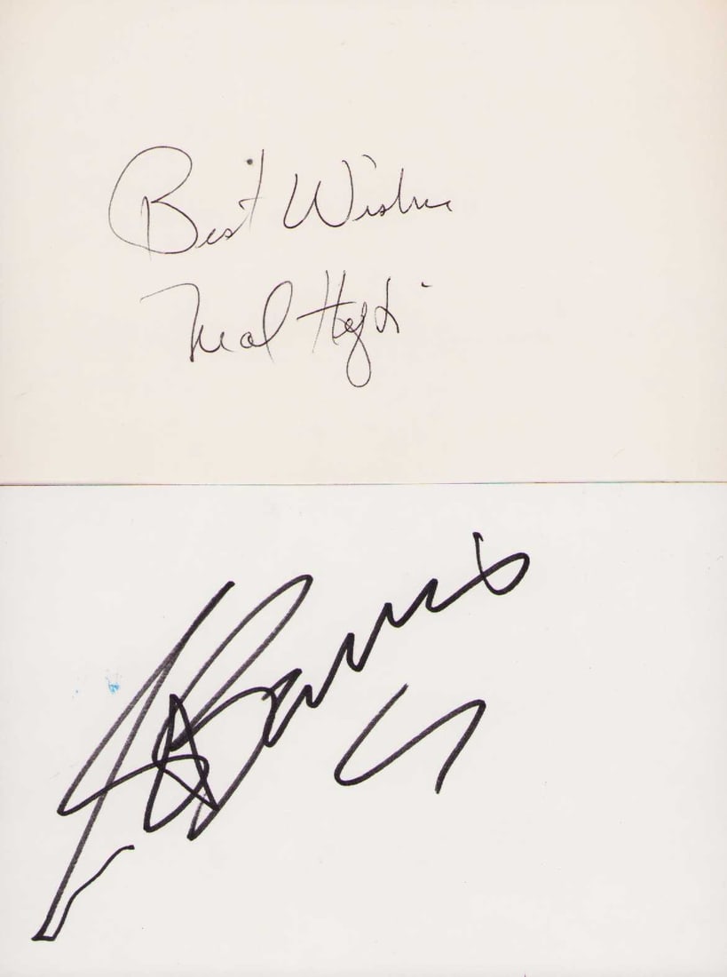 George Barris and Neal Hefti signatures (1 of 1)