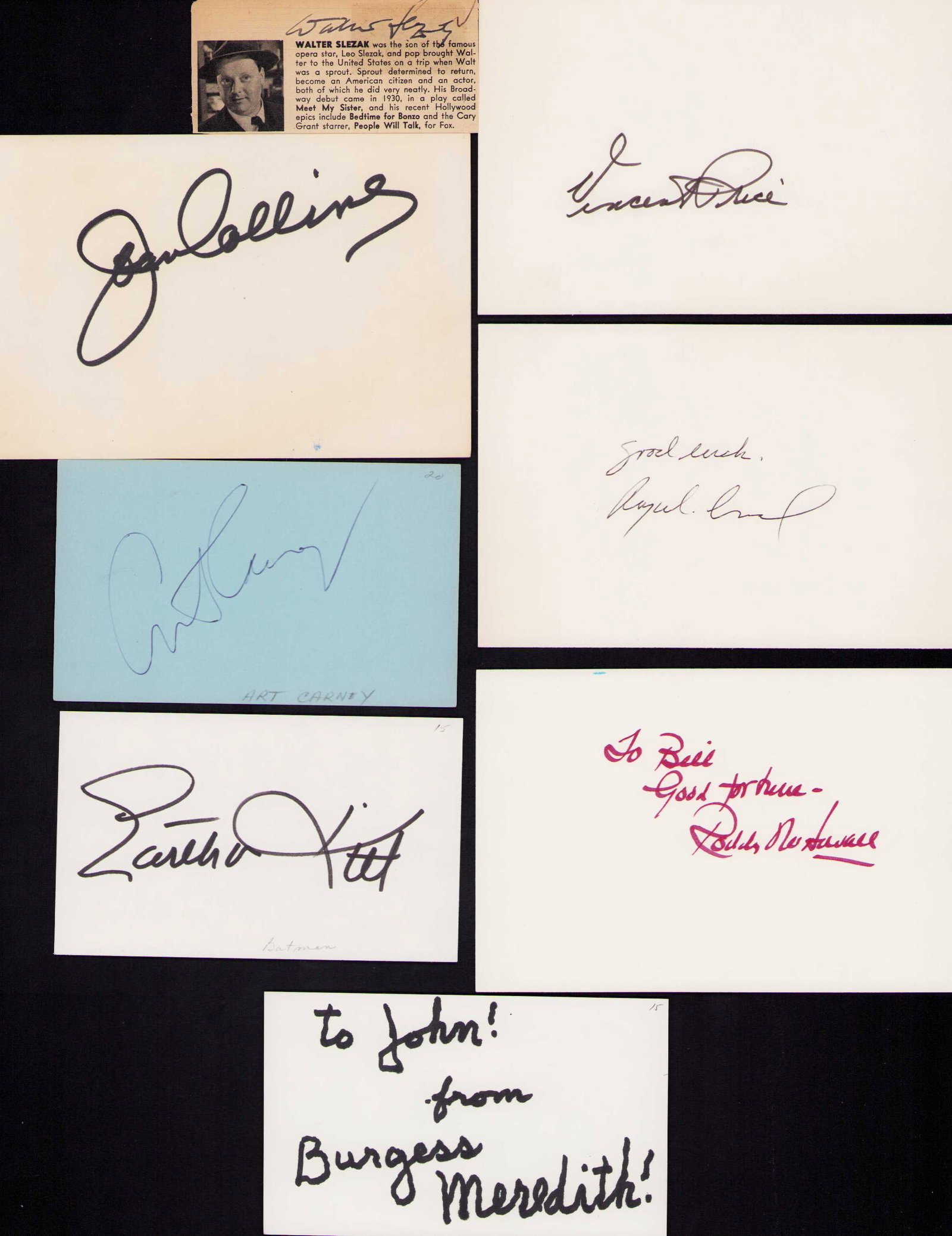 Batman villains set of signatures B (1 of 1)
