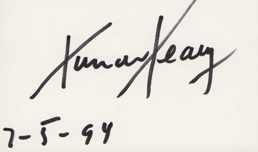 Timothy Leary signed card (1 of 1)