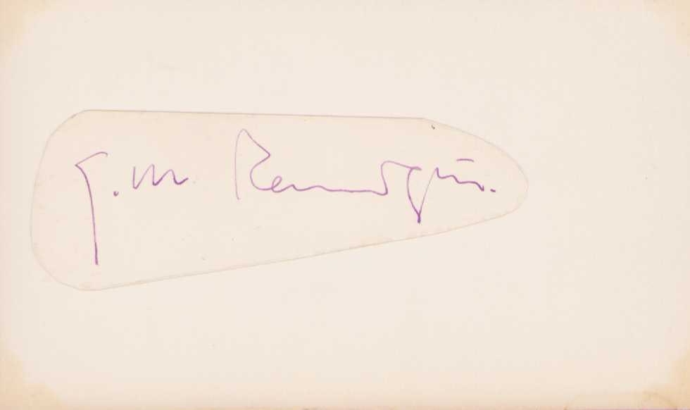 Erich Remarque exceedingly rare signed page (1 of 1)