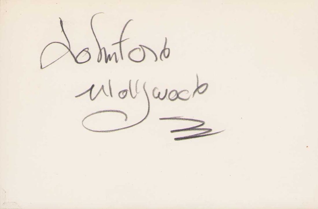 John Ford Director signed card (1 of 1)