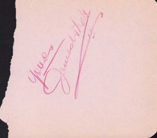 James Whale RARE signed page