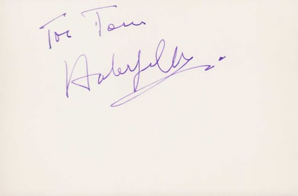 Adolpho Celi rare James Bond signature