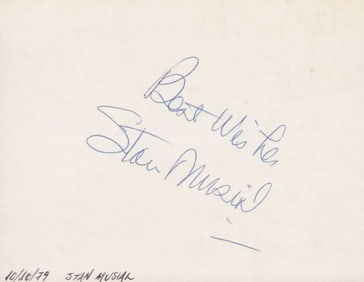 Stan Musial signature