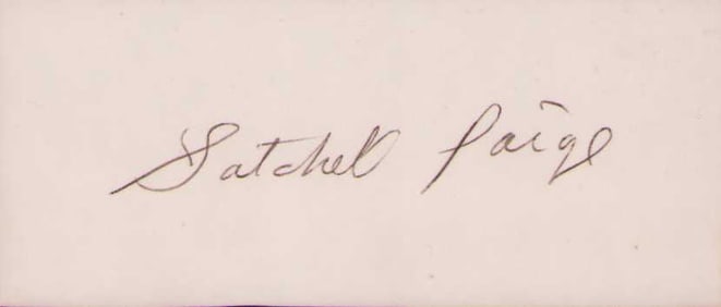 Satchel Paige signature