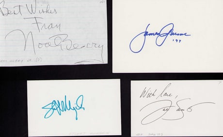 Rockford Files cast set of signatures