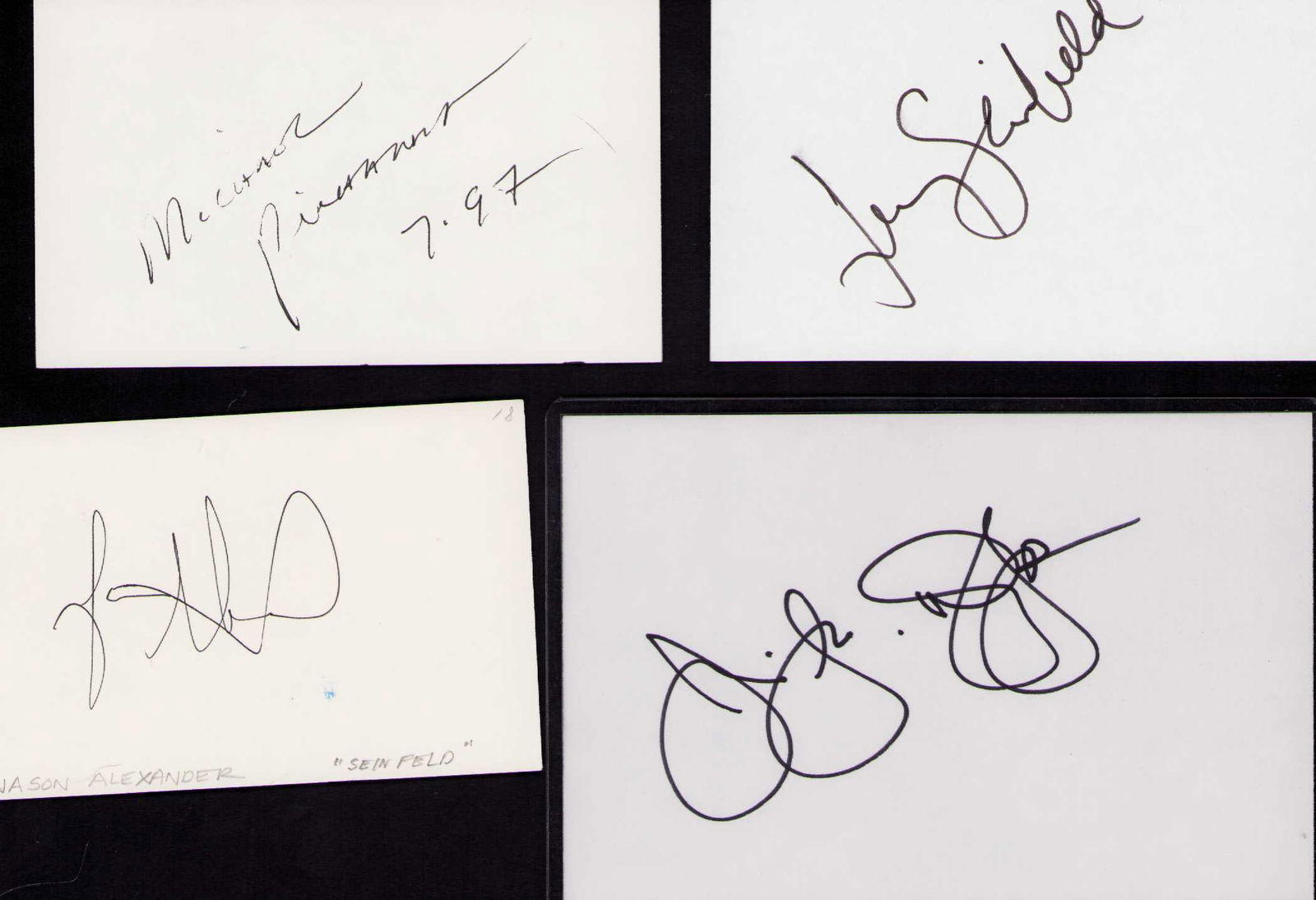 Seinfeld cast set of signatures (1 of 1)
