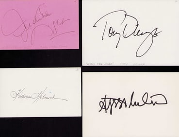 Who's the Boss cast set of signatures