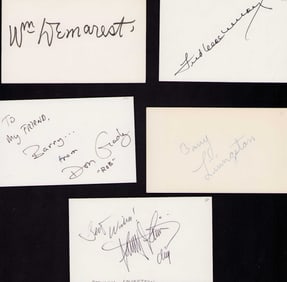 My Three Sons cast set of signatures