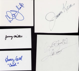 Growing Pains cast set of signatures