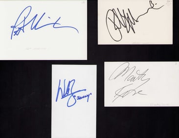 Karate Kid cast set of signatures