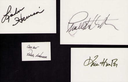 Planet of the Apes cast set of signatures