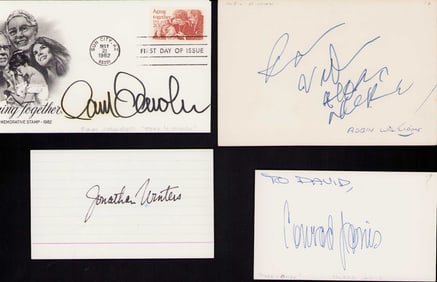 Mork and Mindy cast set of signatures