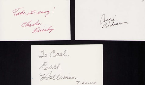 Police Woman cast set of signatures