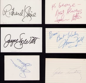 Three's Company cast set of signatures